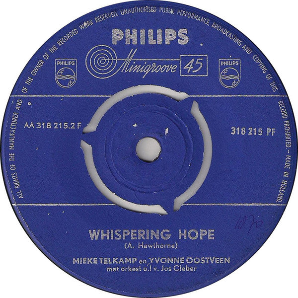 Mieke Telkamp : Home Sweet Home / Whispering hope (7", Single)