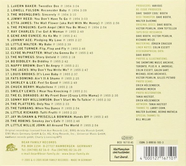 Various : Blowing The Fuse 1955 - 29 R&B Classics That Rocked The Jukebox In 1955 (CD, Comp, RM)