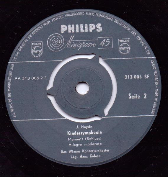 Wiener Konzertorchester : Kindersymphonie (7")