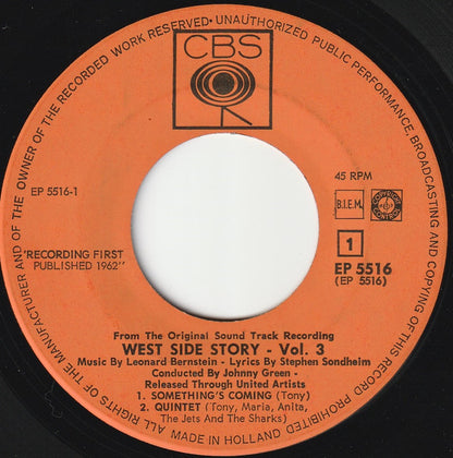 Leonard Bernstein : West Side Story - Vol.3 (7", EP)