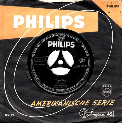 Louis Armstrong And His All-Stars : Tiger Rag / Der Treue Husar (The Faithful Husar) (7", Single, Mono)