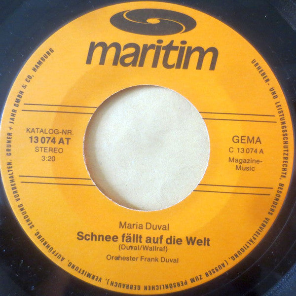 Maria Duval : Schnee Fällt Auf Die Welt / High Life  (7", Single)