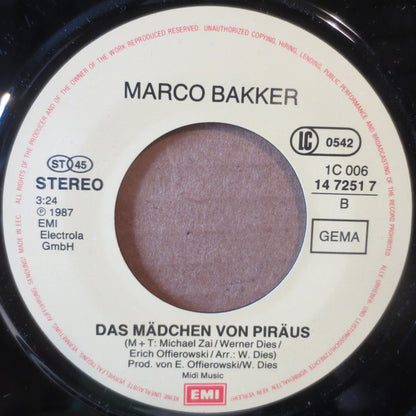 Marco Bakker : Goodbye My Love (7", Single)