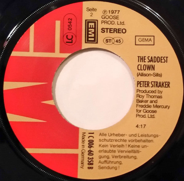 Peter Straker : Ragtime Piano Joe (7", Single)