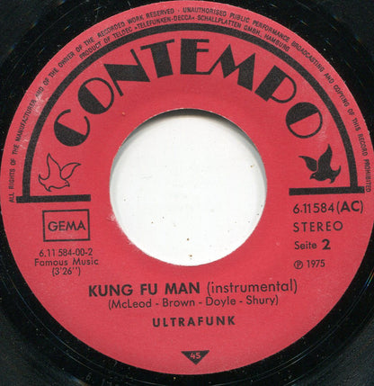 Freddie Mack & Ultrafunk : Kung Fu Man (7", Single)