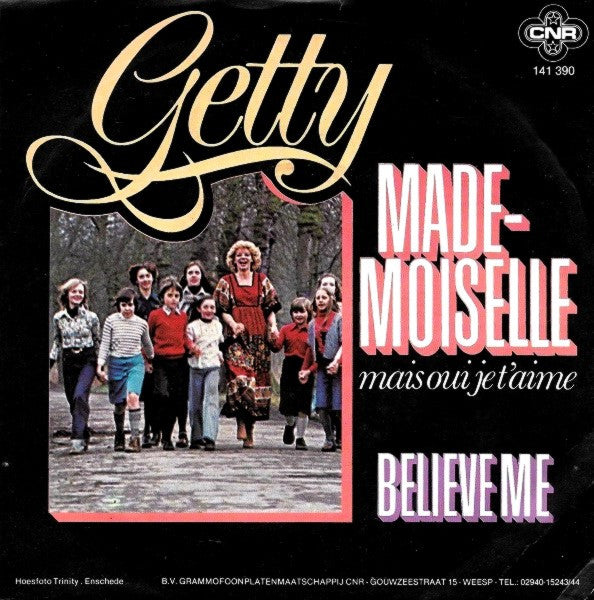 Getty Kaspers : Mademoiselle (Mais Oui Je T'Aime) (7", Single)