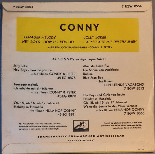 Conny Froboess : Wenn Die Conny Mit Dem Peter (7", EP)