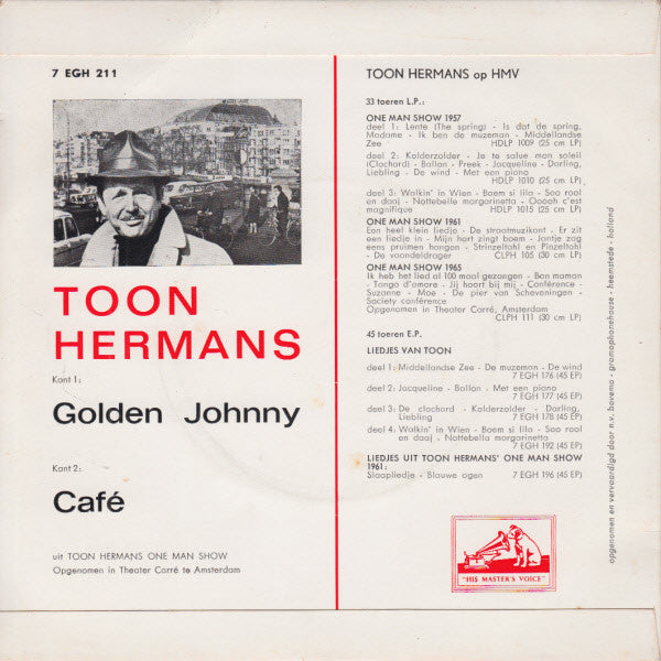 Toon Hermans : Golden Johnny / Café (7")