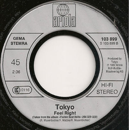 Tokyo (4) : Dreamin' Of You / Feel Right (7", Single)