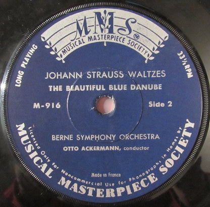 Johann Strauss Jr. – Berner Symphonieorchester, Otto Ackermann : Johann Strauss Waltzes (7", Mono)