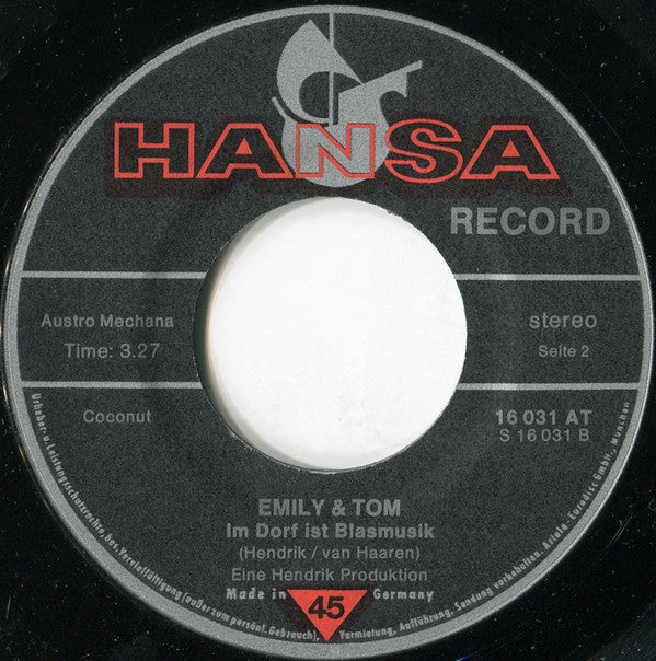 Emily & Tom : Ach, Heinrich (Heute Abend Gehn Wir Zu Kaminski Auf Den Ball) (7", Single)