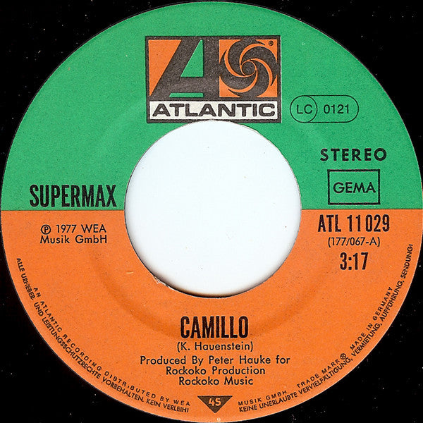 Supermax : Camillo (7", Single)