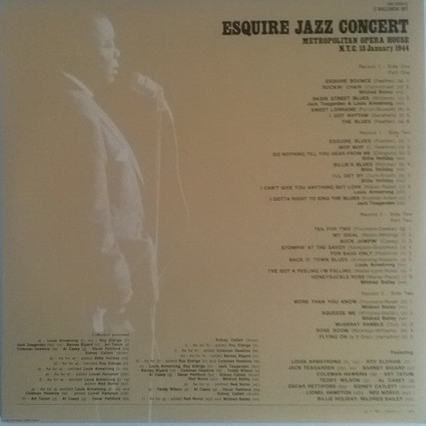 Esquire All Stars : Esquire Jazz Concert - Metropolitan Opera House N.Y.C. 13 January 1944 (2xLP, Gat)