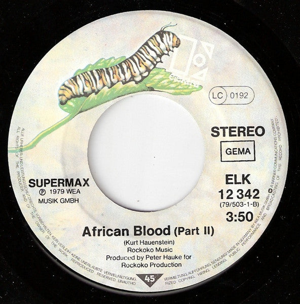 Supermax : African Blood (Part I&II) (7", Single)