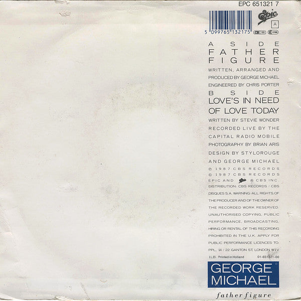 George Michael : Father Figure (7", Single)