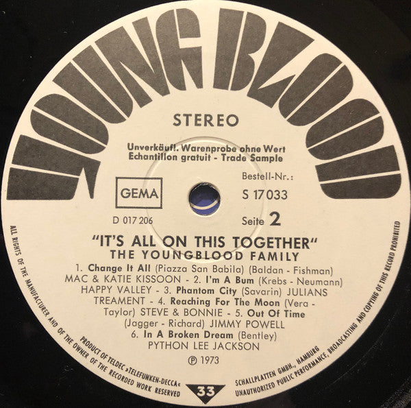 Various : "It's All On This Together" The Youngblood Family (LP, Comp, Promo)