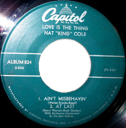 Nat King Cole : Love Is The Thing (Part 3) (7", EP)