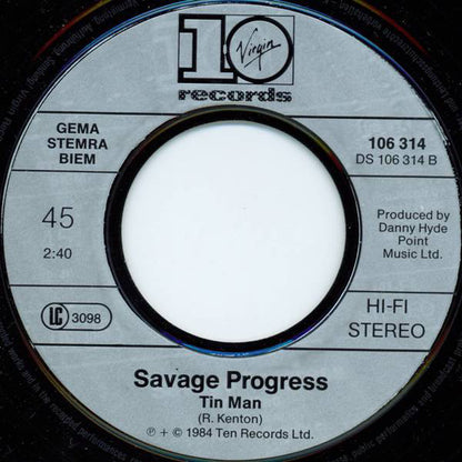 Savage Progress : My Soul Unwraps Tonight (7", Single)