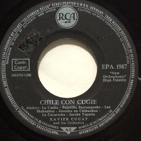 Xavier Cugat And His Orchestra : Chile Con Cugie (7", EP)