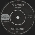 Cliff Richard : On My Word (7