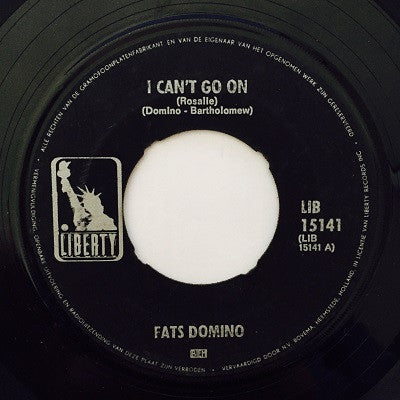 Fats Domino : I Can't Go On / Margie (7", Single)