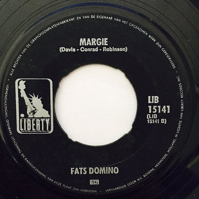 Fats Domino : I Can't Go On / Margie (7", Single)