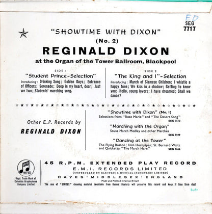 Reginald Dixon : Showtime With Dixon (No. 2) (7", EP)