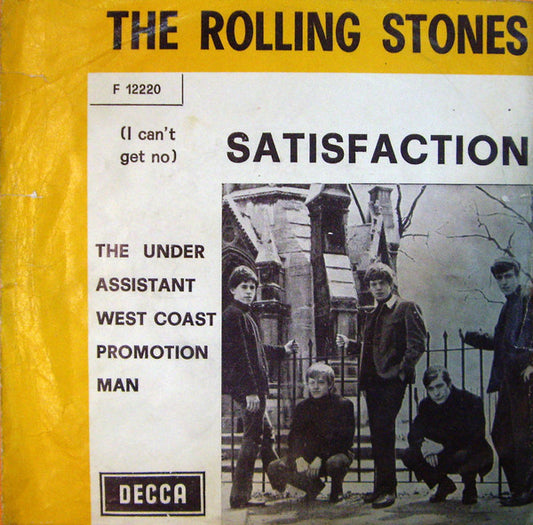 The Rolling Stones : (I Can't Get No) Satisfaction (7", Single, Yel)