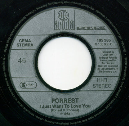 Forrest : Feel The Need (7", Single)