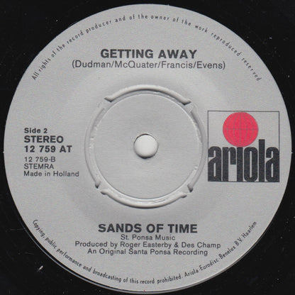 The Sands Of Time (2) : Down By The River / Getting Away (7", Single)