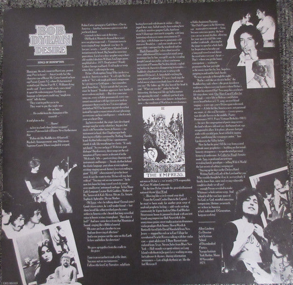 Bob Dylan : Desire (LP, Album)