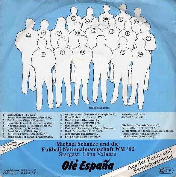 Michael Schanze Und Die Fußball-Nationalmannschaft : Olé España (7", Single)