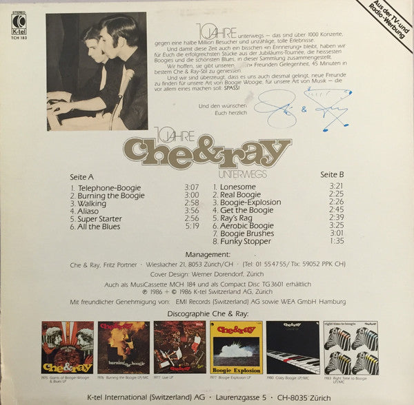 Che & Ray : 10 Jahre Che & Ray Unterwegs (Boogie-Race) (LP, Comp)