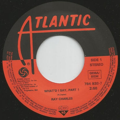 Ray Charles : What'd I Say (7", Single, RE)