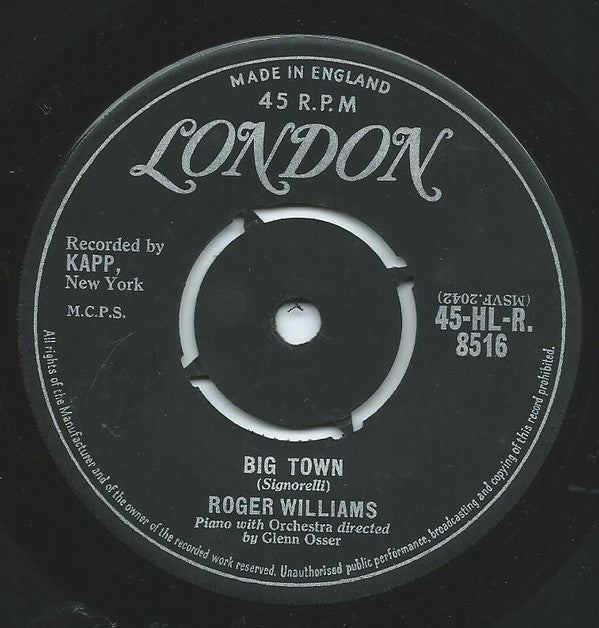 Roger Williams (2) Con Glenn Osser And His Orchestra : Till (7", Single)