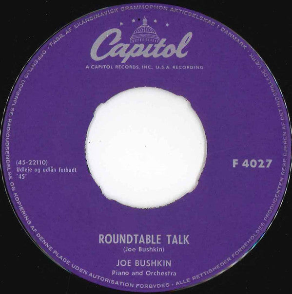 Joe Bushkin : Roundtable Talk / Trudy (7", Single)