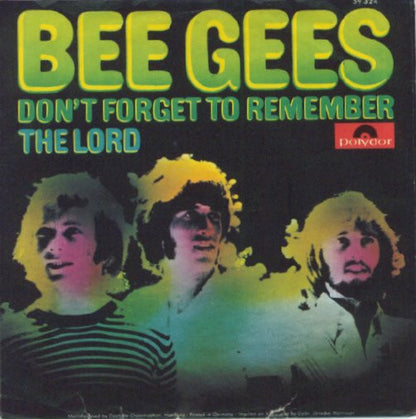 Bee Gees : Don't Forget To Remember  (7", Single, Mono)