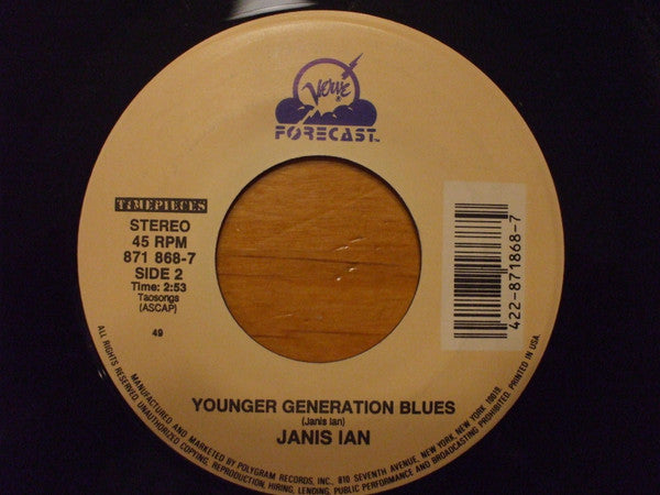 Janis Ian : Society's Child (Baby I've Been Thinking) / Younger Generation Blues (7", Single, RE)