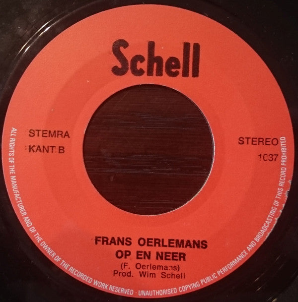 Frans Oerlemans : Veel Te Klein / Op En Neer (7", Single)