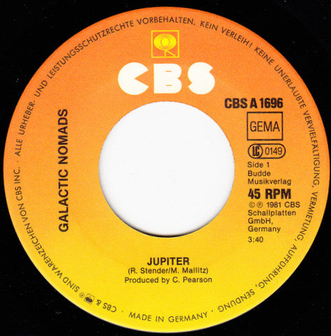 Galactic Nomads : Jupiter (7", Single)