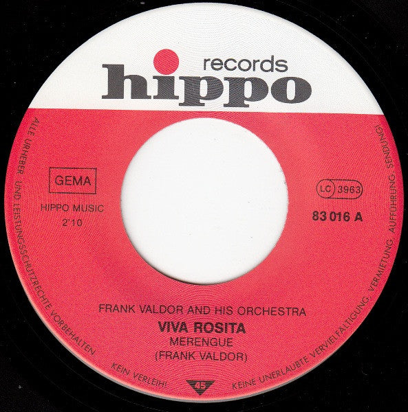 Orchester Frank Valdor : Viva Rosita (7", Single)