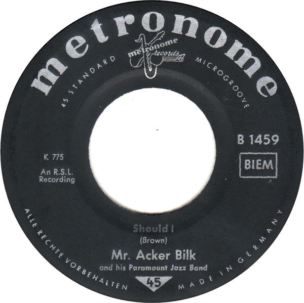 Acker Bilk And His Paramount Jazz Band : Coming For To Carry Me Home (7", Single)