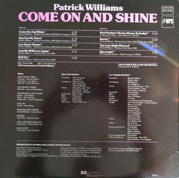 Patrick Williams : Come On And Shine (LP, Album)