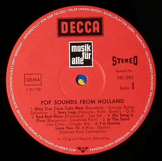 Various : Pop Sounds From Holland (LP, Comp)