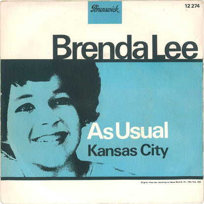 Brenda Lee : As Usual (7", Single, Mono)