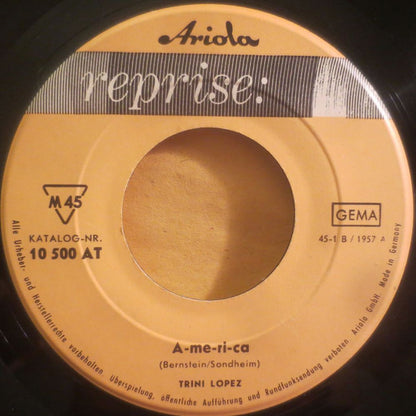 Trini Lopez : A-me-ri-ca / La Bamba (7", Single, Mono)