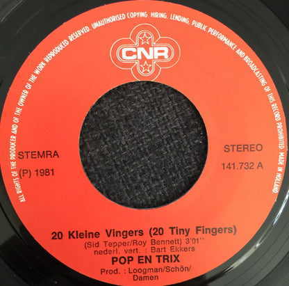 Pop & Trix : 20 Kleine Vingers (7", Single)