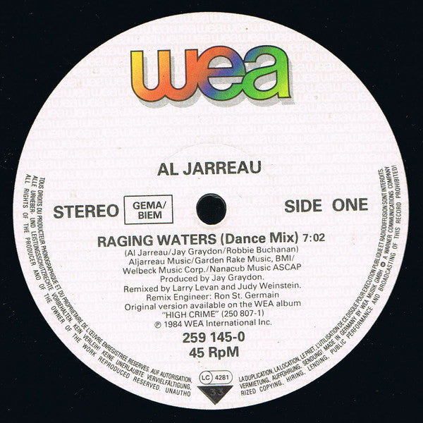 Al Jarreau : Raging Waters (12", Maxi)