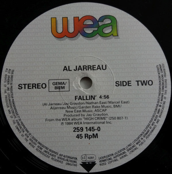 Al Jarreau : Raging Waters (12", Maxi)