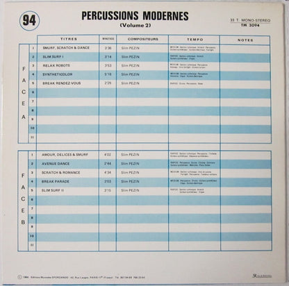 Slim Pezin : Percussions Modernes (Volume 2) (LP)